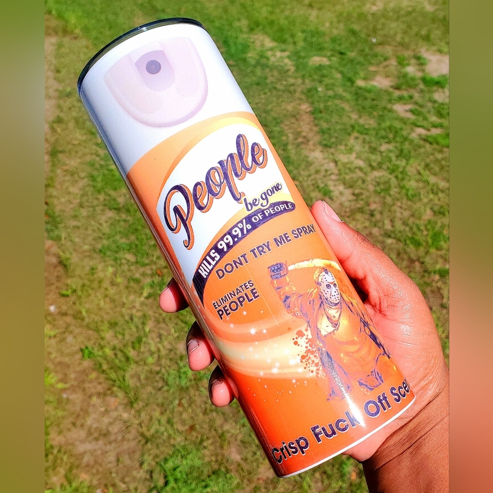 People Be Gone Spray Tumbler